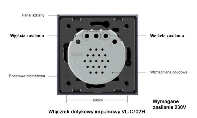 LIVOLO WW-C702 - Tył z opisem